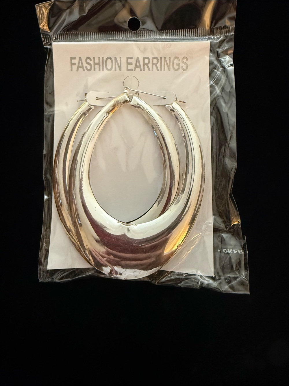 Silver Fashion Hoop Drop Earrings - Stylish Women Jewelry